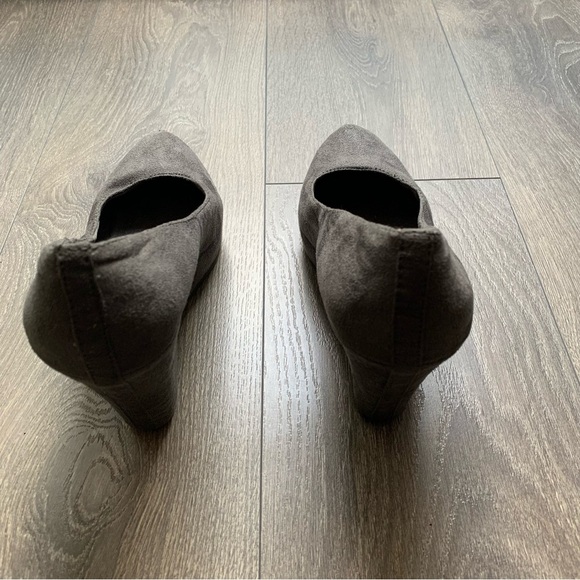 ALDO Women's Wedge Shoes Suede y2k 2000s Vintage Gray Size 8 - Picture 5 of 10
